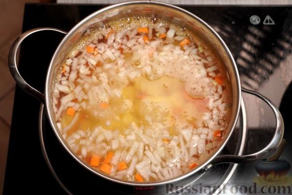 Морковный суп-пюре c плавленым сыром