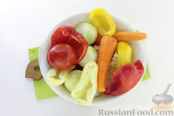 Овощной салат "Охотничий" на зиму (без стерилизации)