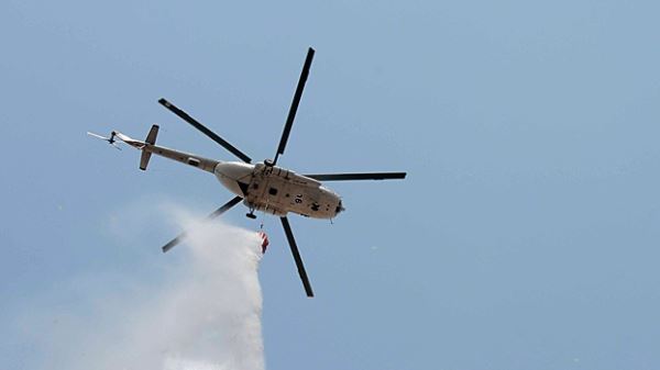 В Турции потерпел крушение тушивший лесной пожар вертолет